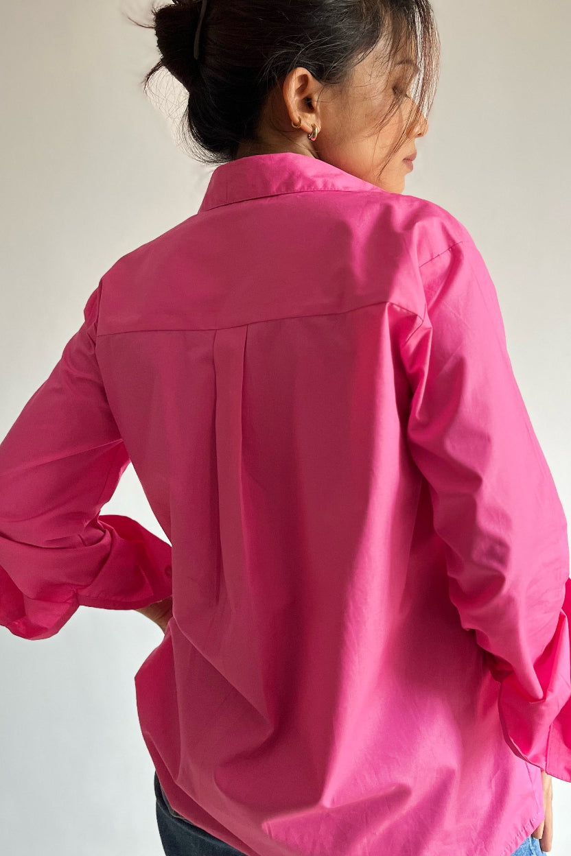 Blossom Pink Cotton Shirt for Petites